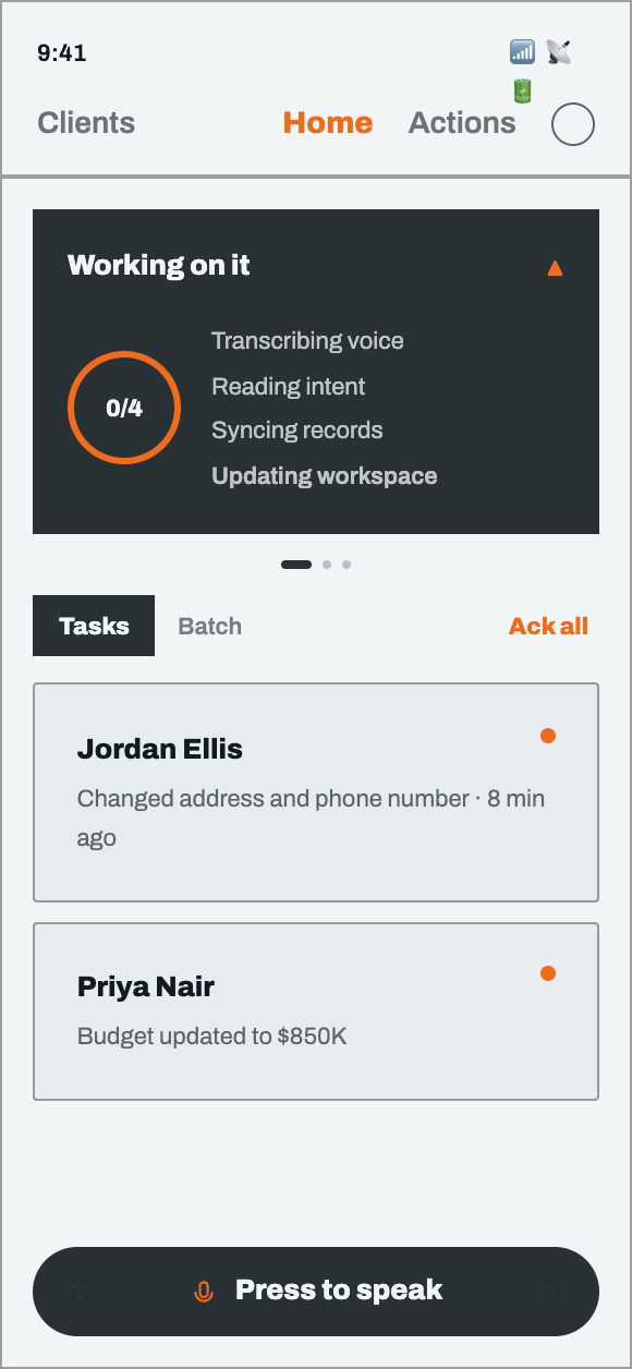 Home — Application screenshots from the Tribulls iOS app